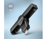Axagon CRE-SMPC USB-C Smart card PocketReader czytnik - 1485441 - zdjęcie 3